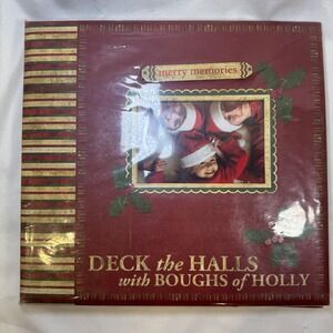 Merry Makers Christmas Scrapbook Kit 45 Sheets Cardstock Stickers Photo Album